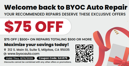 $75 off repairs totaling $500 or more