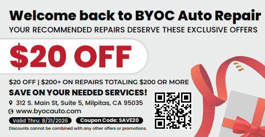 $20 off repairs totaling $200 or more